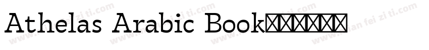 Athelas Arabic Book字体转换